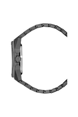 Reloj automático de acero Raidillon Skeleton II - Negro y rosa dorado