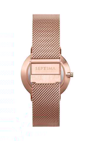 Reloj de cuarzo de acero - Rosa dorado