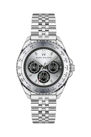 Reloj de cuarzo de acero - Plateado y negro