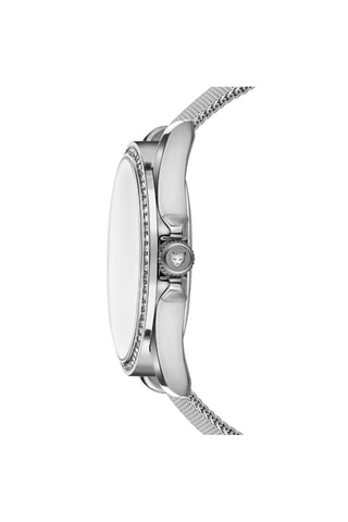 Reloj de cuarzo de acero St Tropez - Plateado y rosa