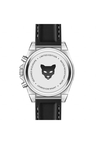 Reloj de cuarzo de silicona Mykonos - Plateado y negro