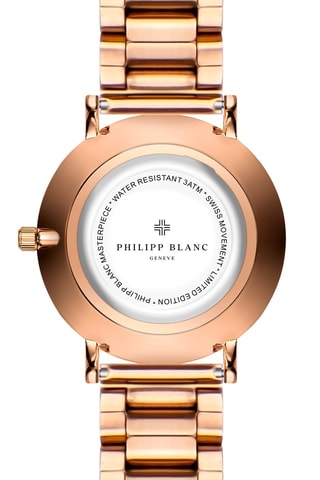 Reloj de cuarzo de acero - Rosa dorado