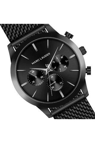 Reloj de cuarzo de acero London - Cronógrafo - Negro