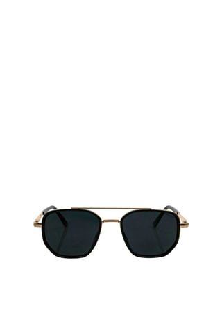 Gafas de sol polarizadas unisex - Dorado y negro