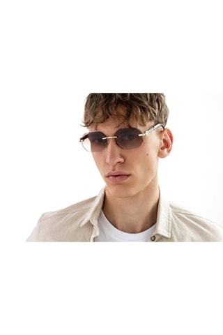 Gafas de sol unisex - Dorado y marrón