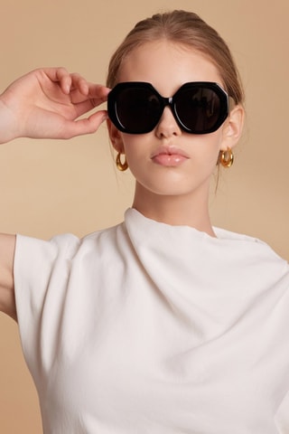 Gafas de sol polarizadas mujer Glamour - Categoría 3 - Negro