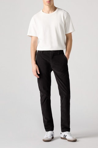 Pantaloni chino in velluto - Nero