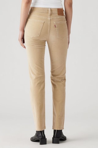 Pantaloni straight in velluto a vita alta 724™ - Beige