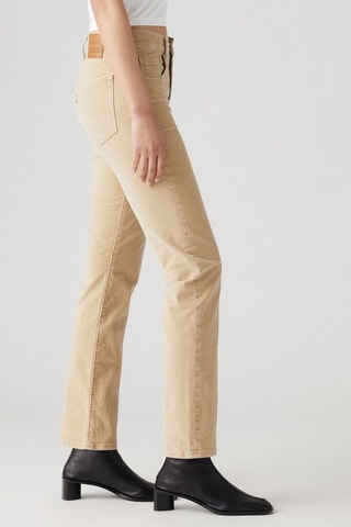 Pantaloni straight in velluto a vita alta 724™ - Beige