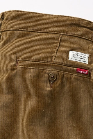 Pantaloni chino slim in velluto - Marrone