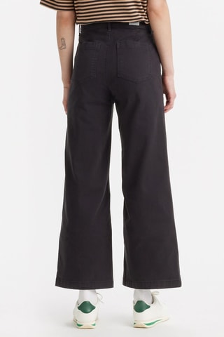 Pantaloni chino a vita alta - Nero