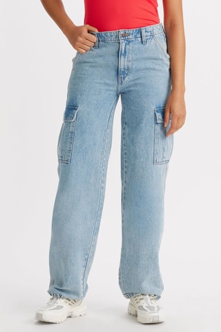 Jeans cargo - Celeste