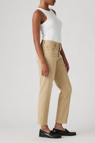 Jeans a vita alta 501® - Beige