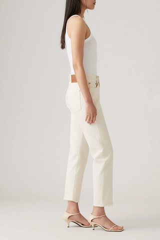 Jeans 7/8 a vita alta 501® - Ecrù