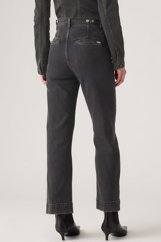 Jeans tailored a vita alta - Nero