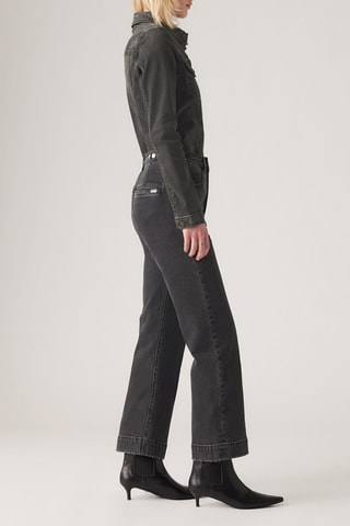 Jeans tailored a vita alta - Nero