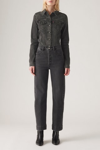 Jeans tailored a vita alta - Nero