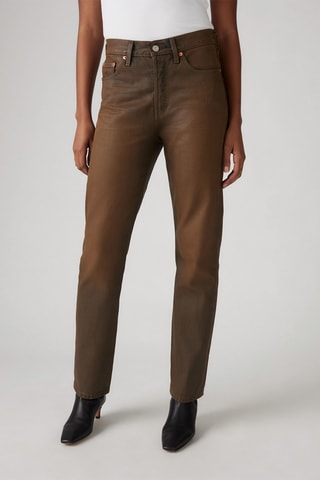 Jeans a vita alta 501® - Marrone