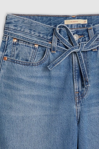 Jeans bootcut 7/8 a vita alta - Cobalto