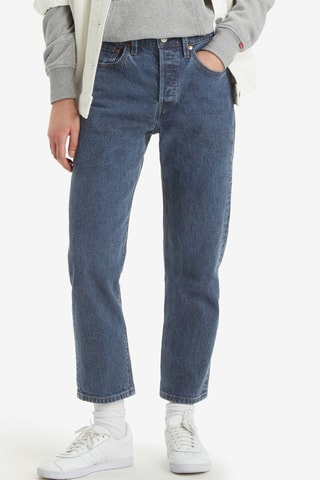 Jeans straight 7/8 a vita alta 501® - Navy