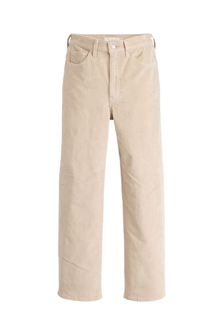 Jeans a vita alta - Beige