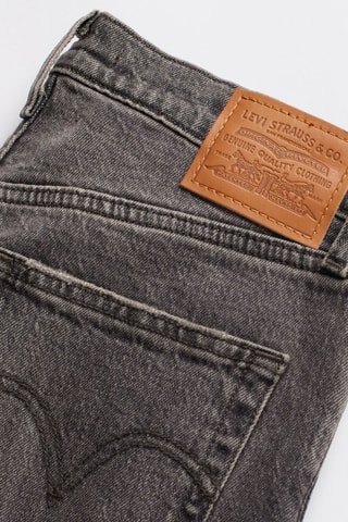 Jeans straight a vita alta - Nero