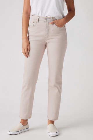 Jeans a vita alta 501® - Ecrù