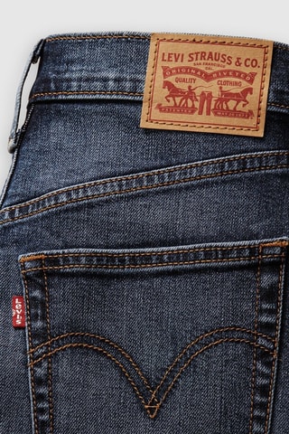 Jeans straight a vita alta Ribcage - Indaco