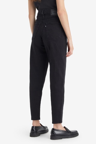 Jeans mom a vita alta - Nero