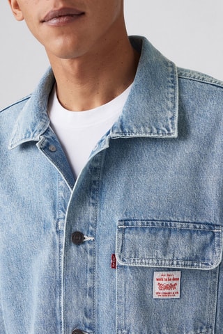 Giacca in jeans - Celeste