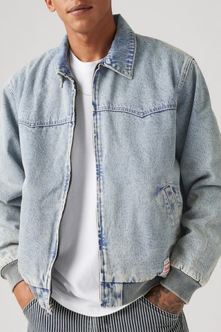 Bomber in jeans - Blu