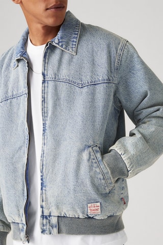 Bomber in jeans - Blu