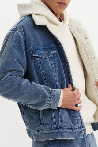 Giacca in velluto - Cobalto