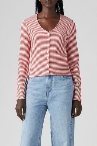 Top - Bianco e rosso