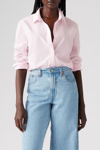 Camicia Classic regular - Rosa e bianco 