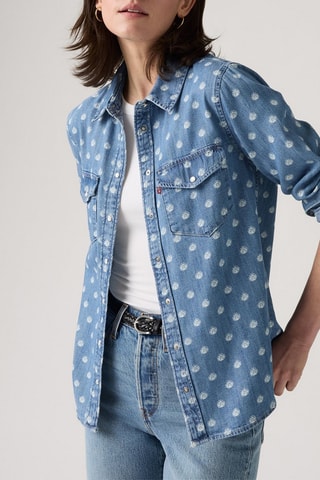 Camicia in jeans - Celeste