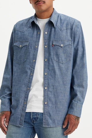 Camicia in jeans - Celeste