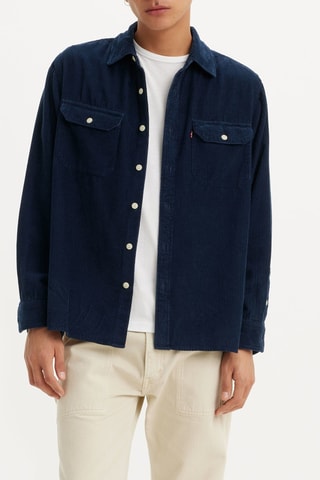 Camicia in velluto - Indaco