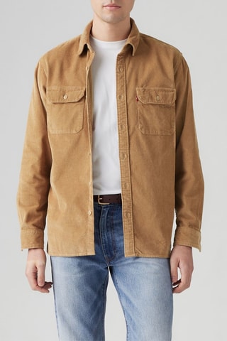 Camicia in velluto - Cammello