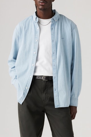 Camicia in jeans - Celeste