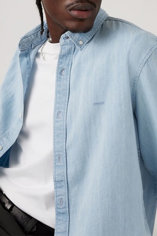 Camicia in jeans - Celeste