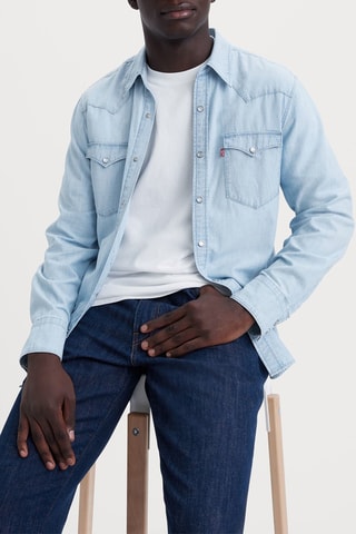 Camicia in jeans - Celeste