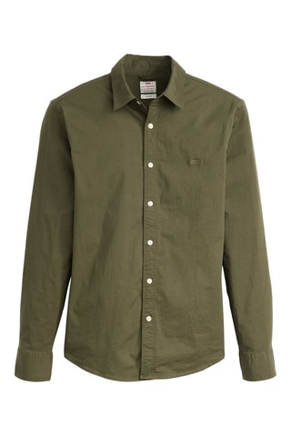 Camicia slim Battery - Verde oliva