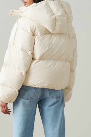 Piumino con cappuccio - Bianco