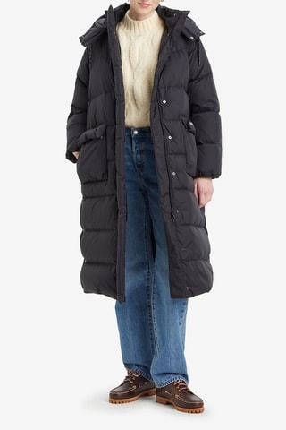 Piumino lungo - Nero