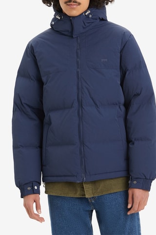 Piumino con cappuccio - Navy