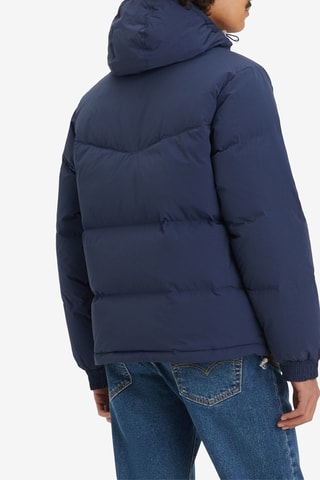 Piumino con cappuccio - Navy