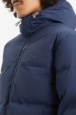 Piumino con cappuccio - Navy