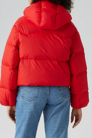 Piumino con cappuccio - Rosso