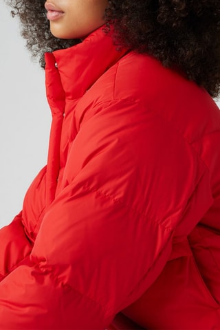 Piumino con cappuccio - Rosso